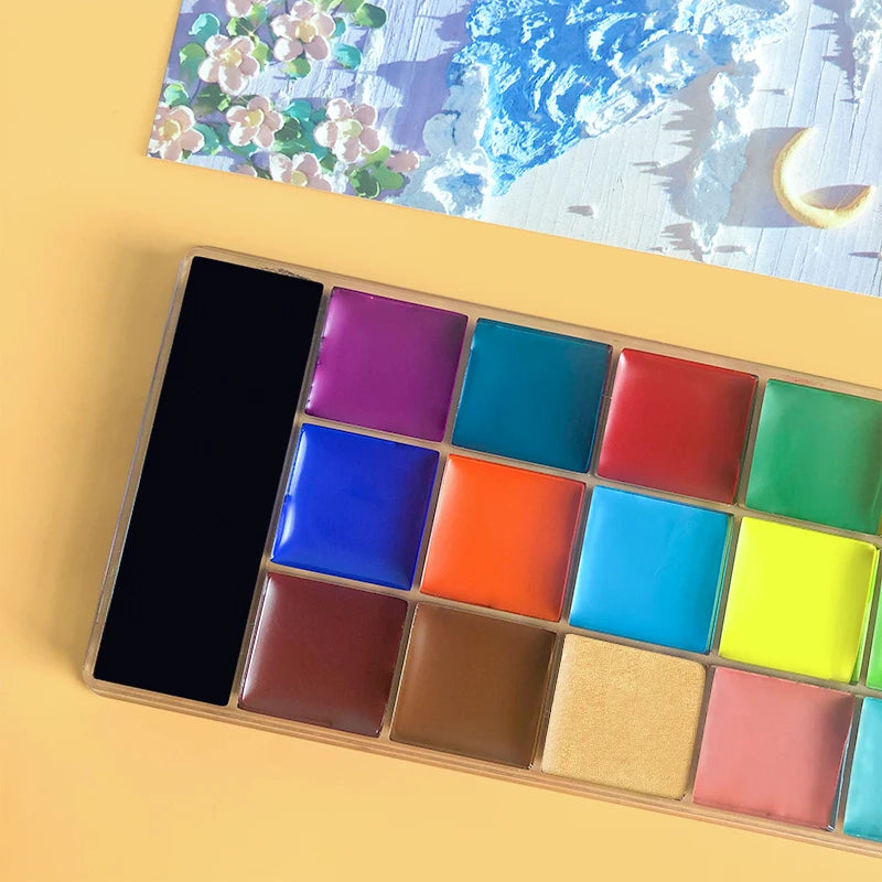 VERONNI 20-Color Face & Body Grease Paint Kit | Halloween Face & Body Paint QXL