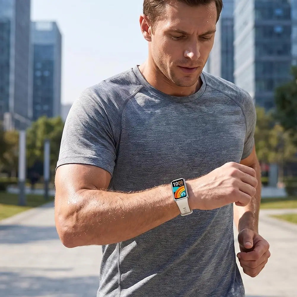 Huawei Band 11 Pro Silicone Sport Strap – Soft & Breathable Silicone Watch Band QXL