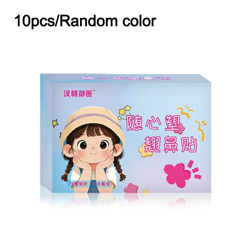 Adjustable Nose Lift Strips | Reusable Nose Shaping Stickers Nose Shaping Strips QXL 10Pcs-Random style