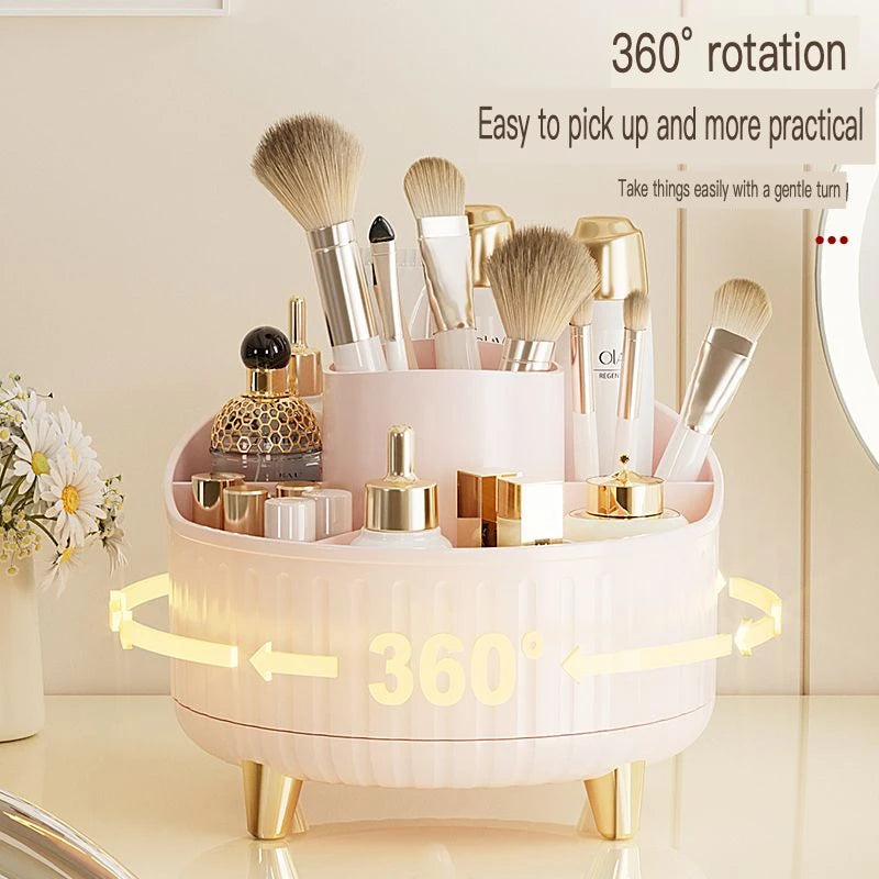 360° Rotating Desktop Makeup Organizer & Brush Holder Makeup Organizer QXL