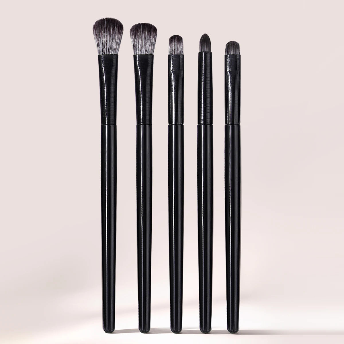 7-Piece Black Eyeshadow Brush Set with Puff | KOSSHOW Eye Makeup Brush Set QXL