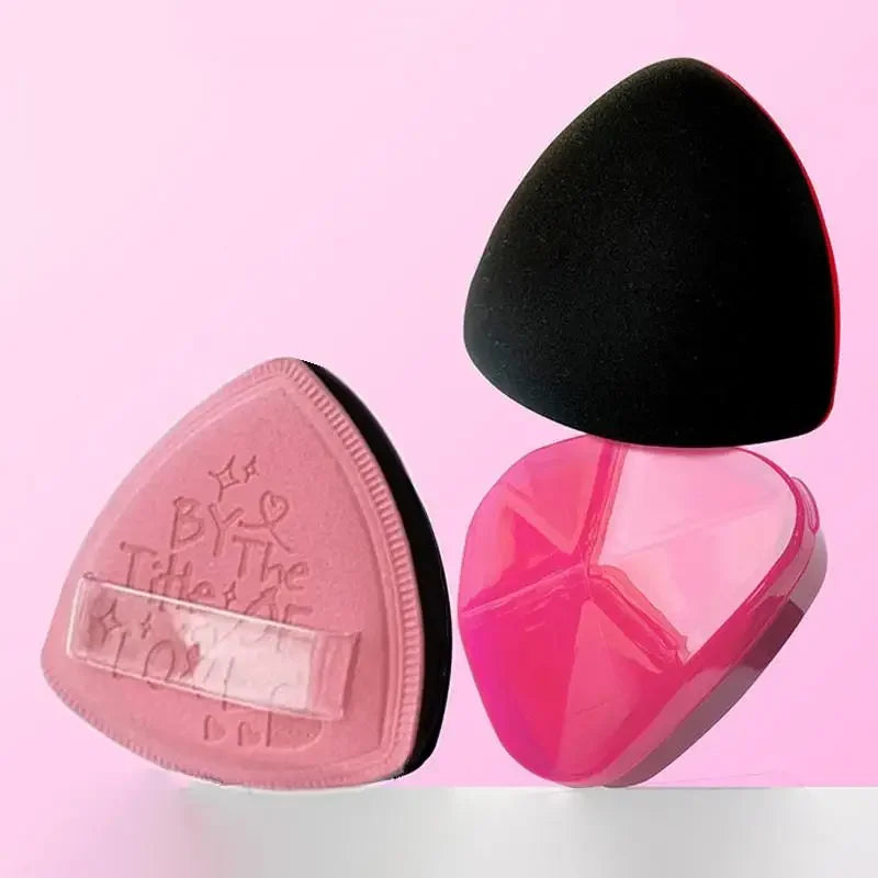 Triangle Powder Puff Makeup Sponge | Latex-Free Foundation Makeup Sponge Puff QXL