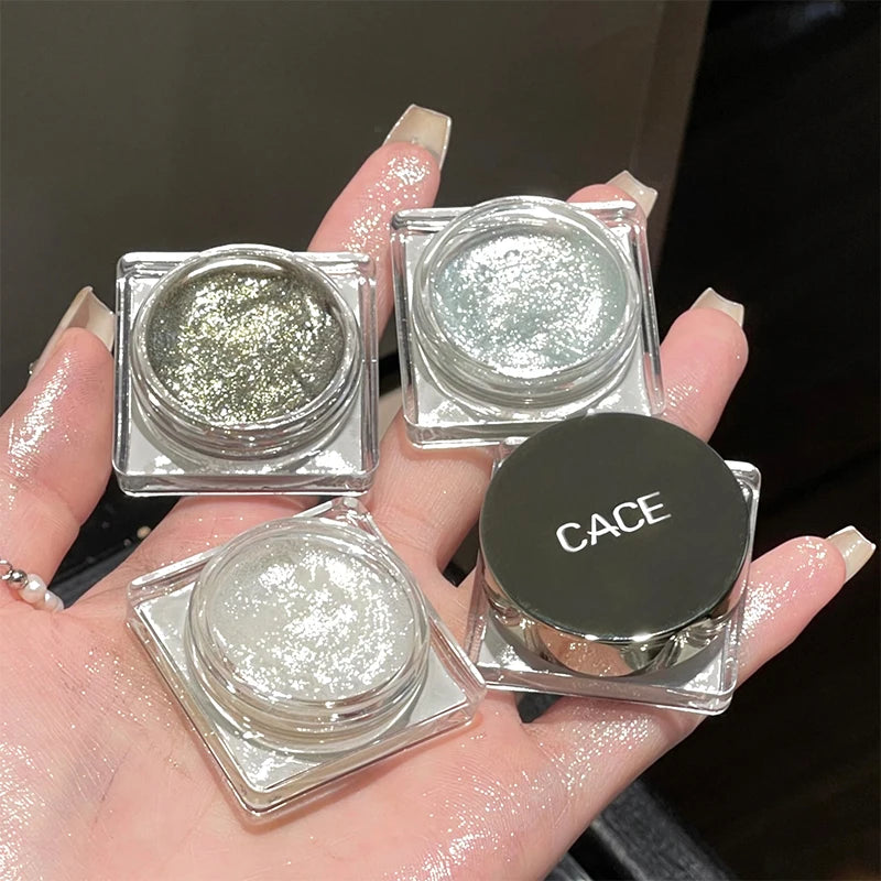 CACE Diamond Glitter Eyeshadow Gel – Shimmer & Highlighter Glitter Eyeshadow Gel QXL