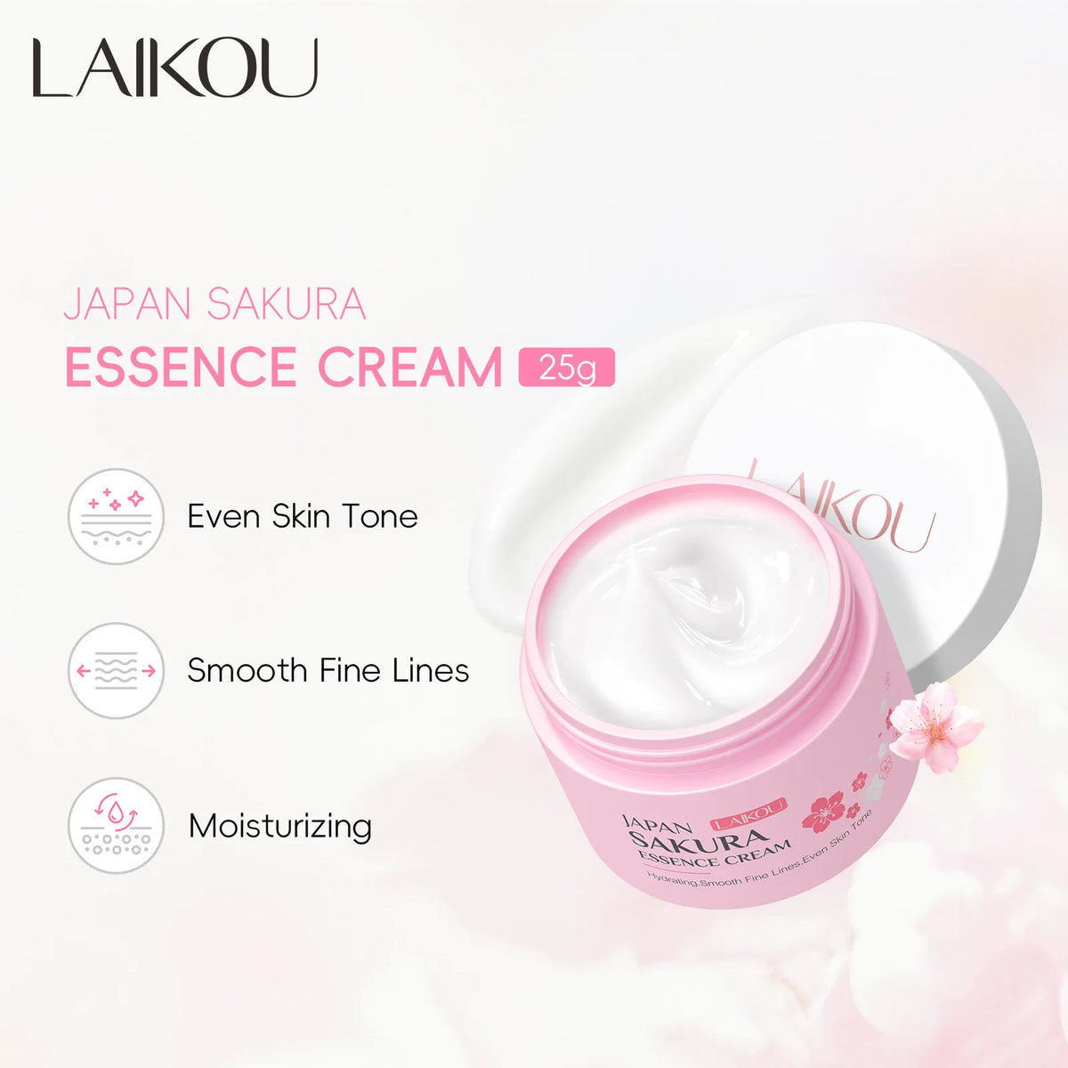 Laikou Sakura Face Cream | Moisturizing & Brightening Day Cream Moisturizing Face Cream QXL