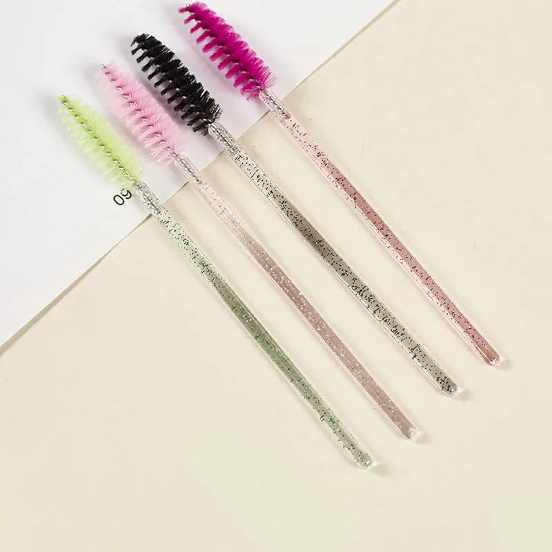 Disposable Mascara Wands & Eyebrow Spoolie Brushes Set Disposable Spoolie Brushes QXL