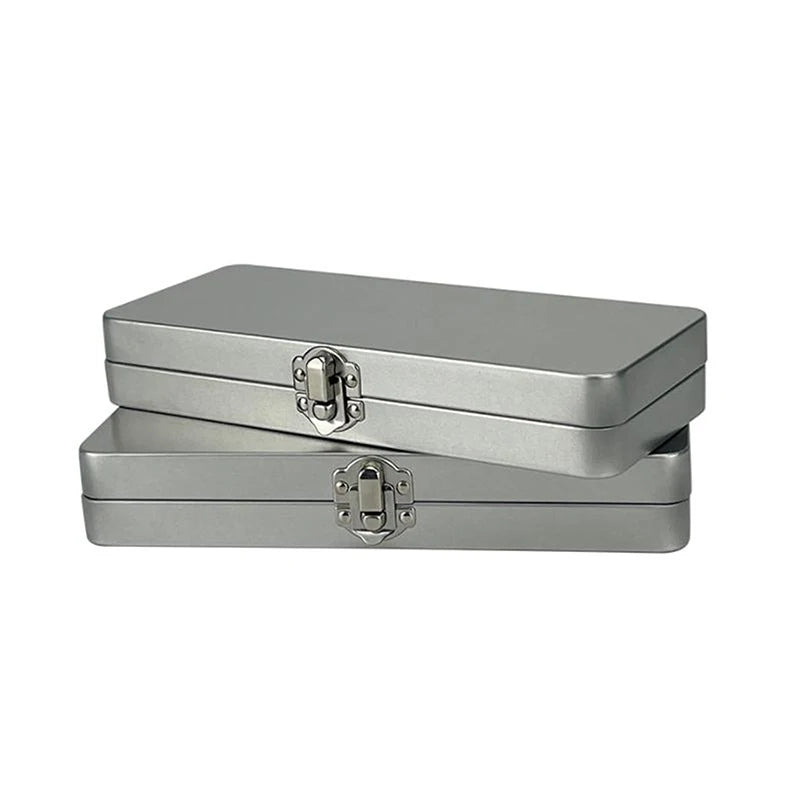 Tinplate Metal Rectangular Storage Box with Lid | S & L Metal Storage Box QXL