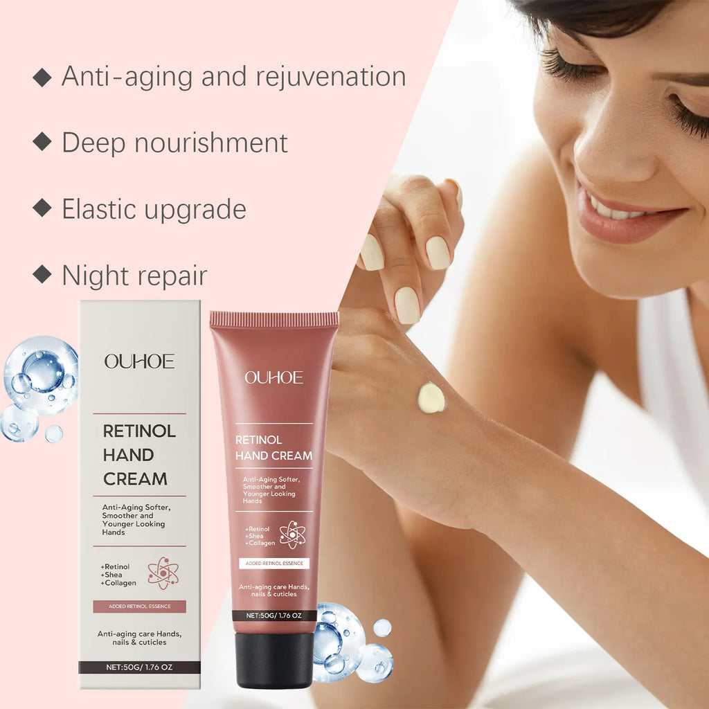 OUHOE Retinol Hand Cream – Hydrating & Smoothing 50g Retinol Hand Cream QXL