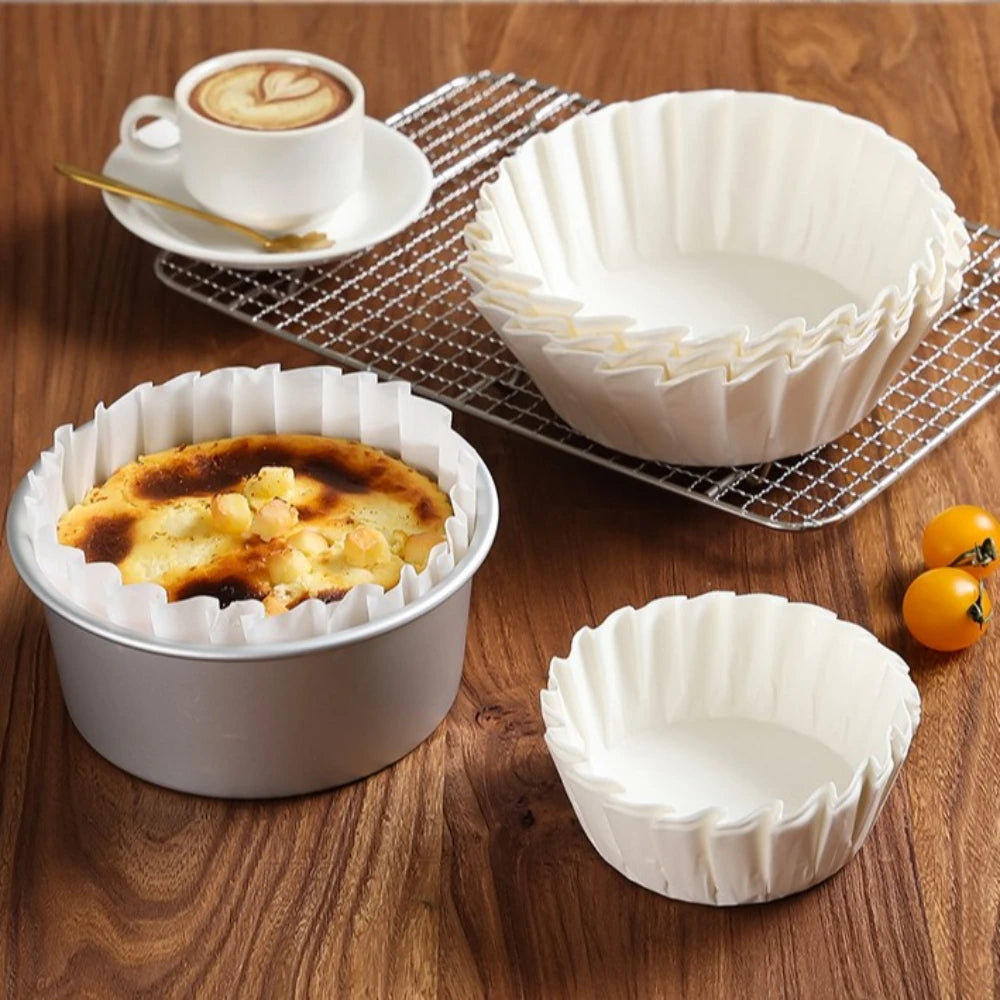 Disposable Parchment Cake Mold Cups | Cheesecake Baking Liners Cake Baking Molds QXL