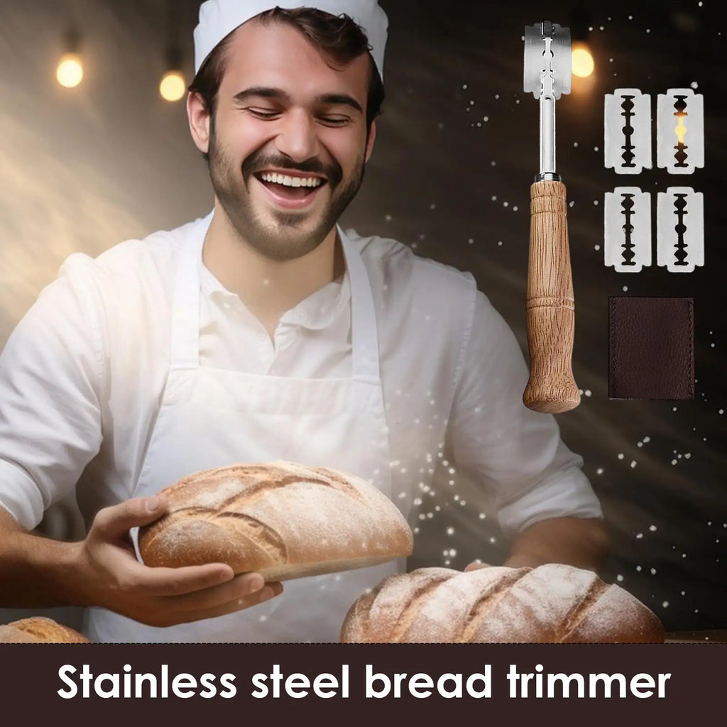 Bread Lame Dough Scoring Tool | Stainless Steel + 5 Blades Bread Scoring Tool QXL