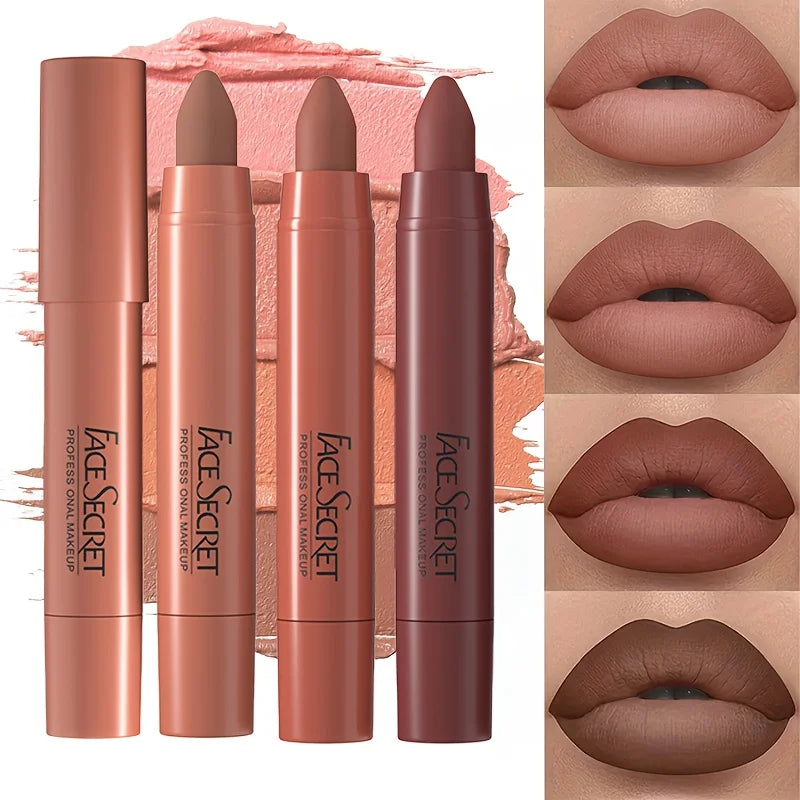 Waterproof Matte Lipstick | Long-Lasting Lightweight Formula Matte Lipstick QXL