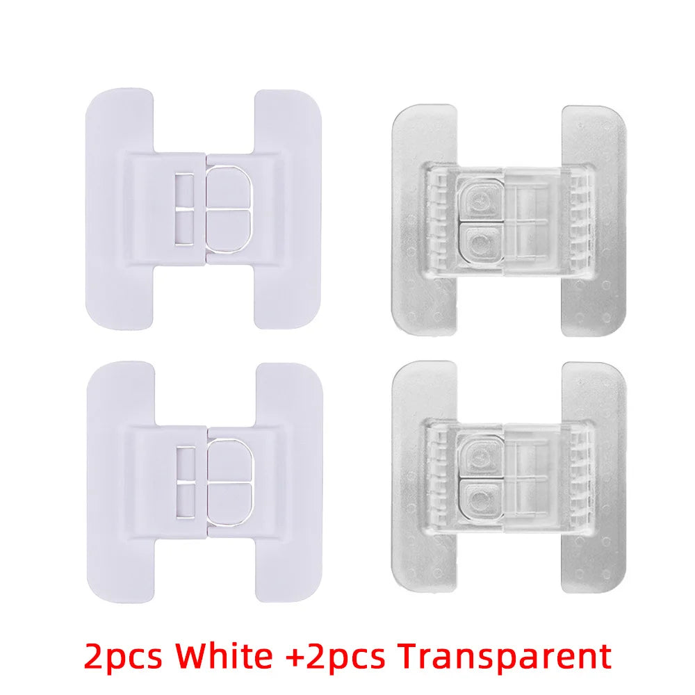 Baby Cabinet & Drawer Safety Locks – 4-Pack Anti-Pinch Buckle Baby Cabinet Lock QXL B19 Multi-4pcs