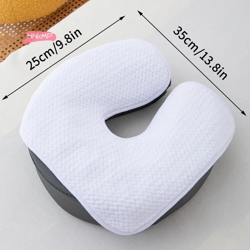 Coral Fleece U-Shaped Facial Pillow Cover | Spa & Massage Facial Pillow Cover QXL