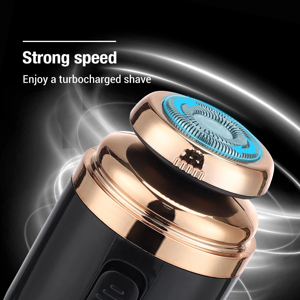2-in-1 Mini Electric Shaver & Nose Trimmer for Men | USB Electric Shaver Trimmer QXL