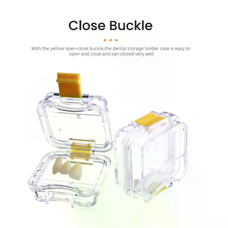 Transparent Dental Crown & Bridge Storage Box with Film Dental Storage Box QXL