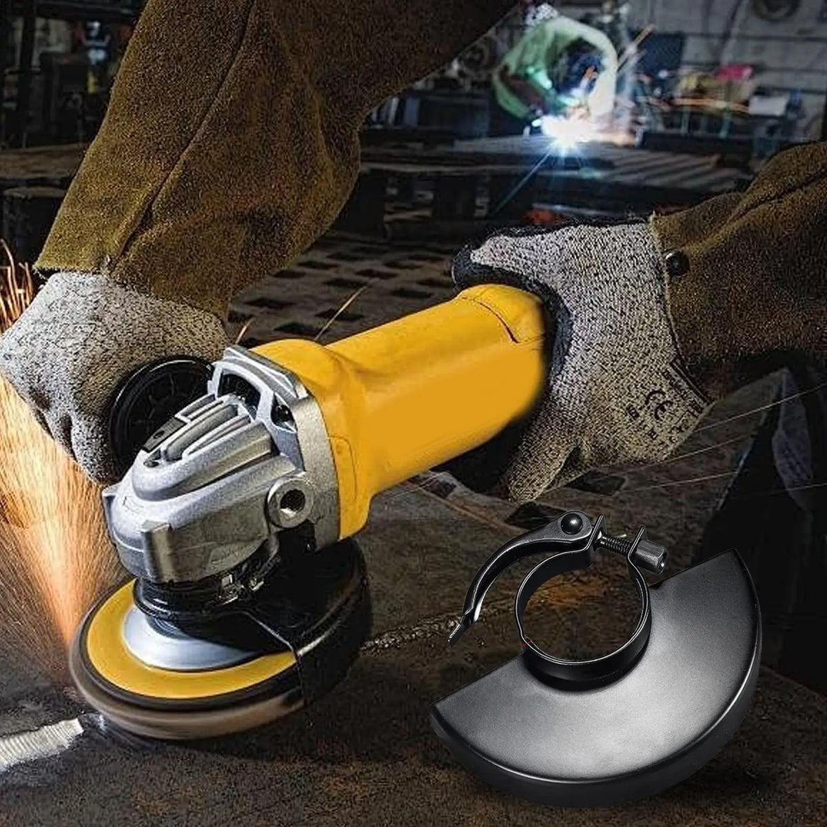 Angle Grinder Guard Cover | Nickel-Chrome Steel Disc Protector Grinder Guard Cover QXL