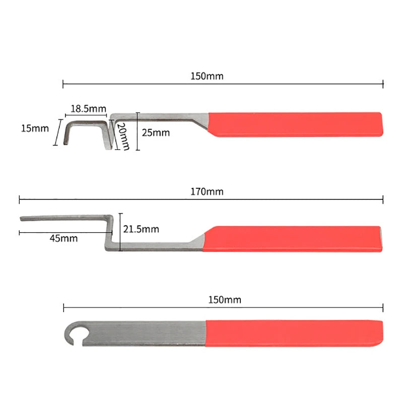 3-Piece Stainless Steel Casement Window Unlocking Tool Set Window Unlocking Tool QXL one size