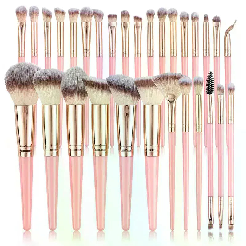 YOVIP 18/20/30-Pc Makeup Brush Set for Beginners | Full Face Makeup Brush Set QXL