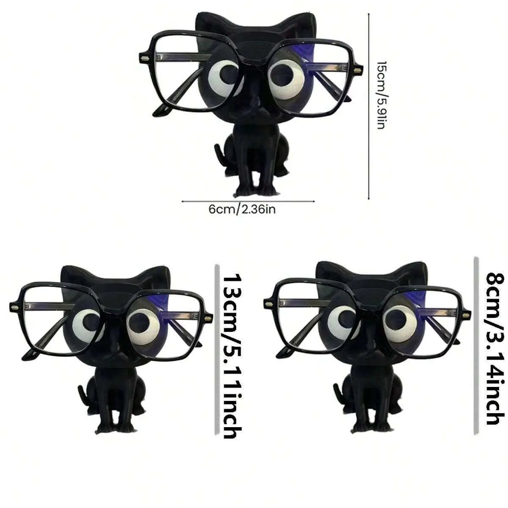 3D Printed Cat Eyeglasses Holder | Desktop Glasses Organizer Eyeglasses Holder QXL