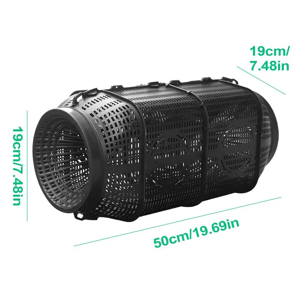 Portable Fishing Bait Trap Cage | Eel Shrimp Crab Crayfish Fishing Trap Cage QXL 50cm