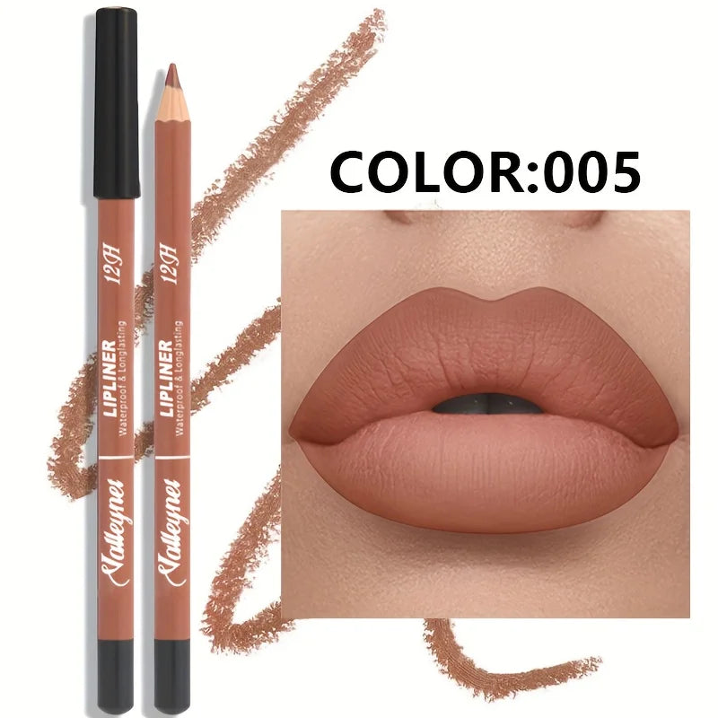 6-Color Matte Velvet Lip Liner | Waterproof & Long-Lasting Matte Lip Liner QXL 005