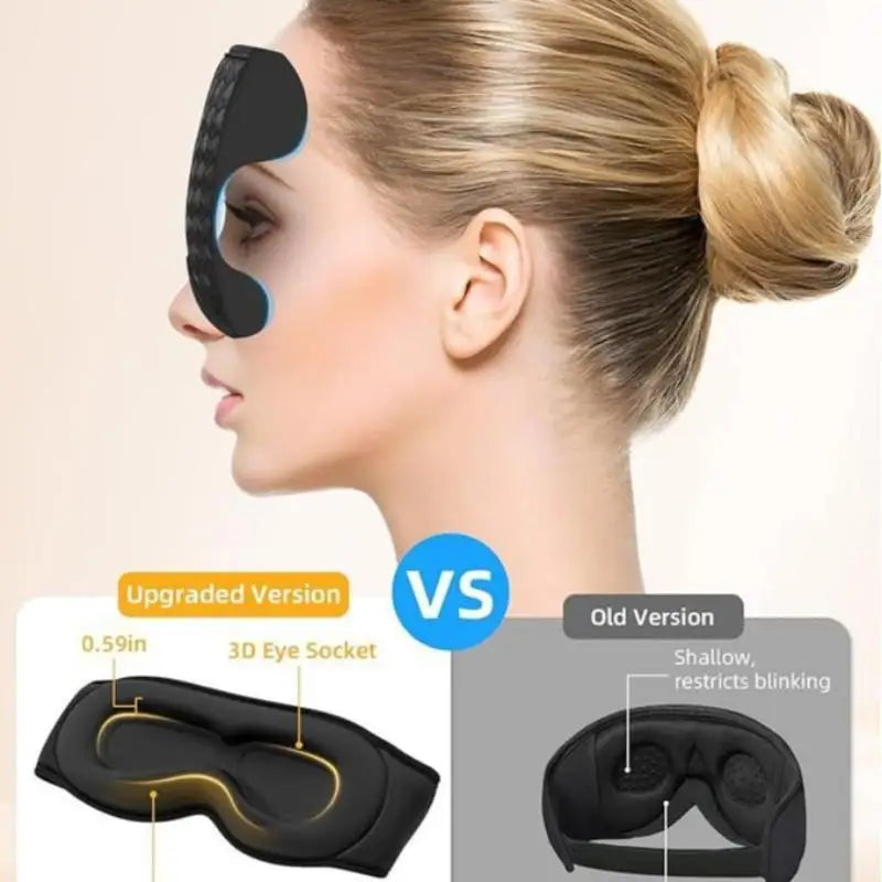 3D Bluetooth Sleep Mask Headphones for Side Sleepers Bluetooth Sleep Mask QXL