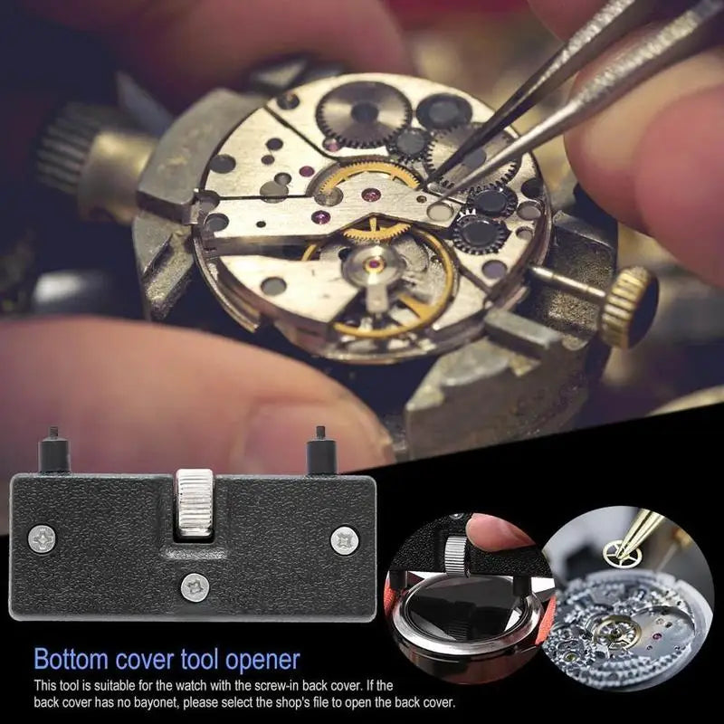 Adjustable Watch Case Back Opener Wrench | 2-Claw Tool Watch Repair Tool QXL