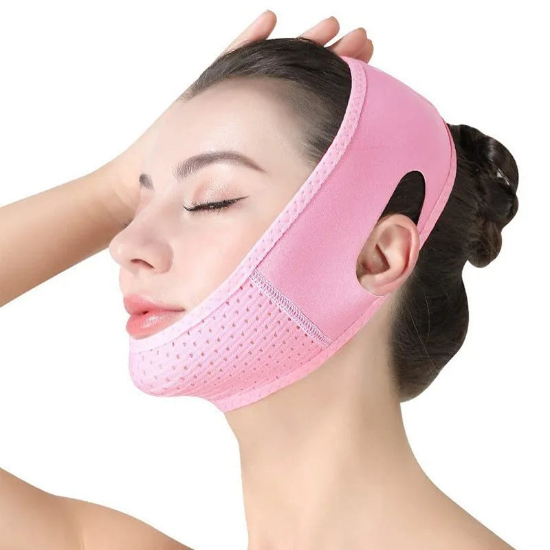 V Line Chin Strap Face Lifting Mask | Reusable Slimming Face Lifting Mask QXL