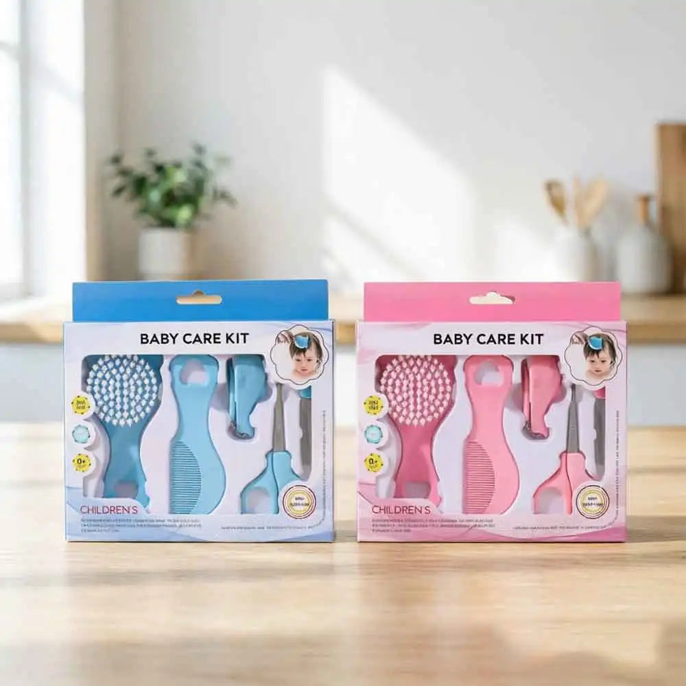 5-Piece Baby Grooming Kit – Soft Brush, Comb & Nail Set Baby Grooming Kit QXL