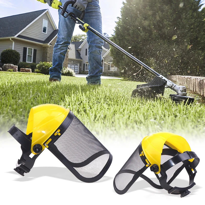 Forestry Safety Helmet Full Face Mesh Mask | Brush Cutter Safety Helmet QXL