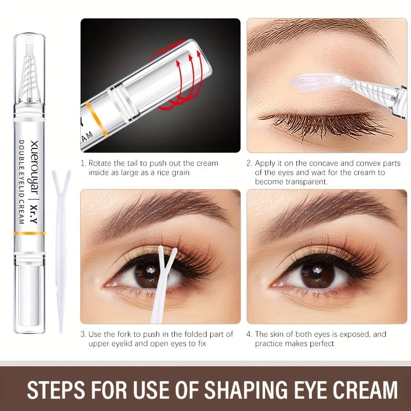 Double Eyelid Shaping Cream | Waterproof Long-Lasting Lift Pen Eyelid Shaping Cream QXL