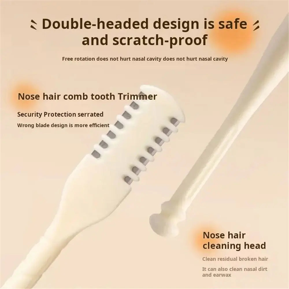 Manual Nose Hair Trimmer | Washable Double Head Nasal Razor Nose Hair Trimmer QXL