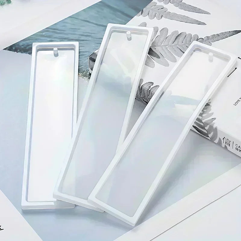 5-Piece Rectangular Epoxy Resin Bookmark Silicone Mold Set DIY Resin Craft Mold QXL