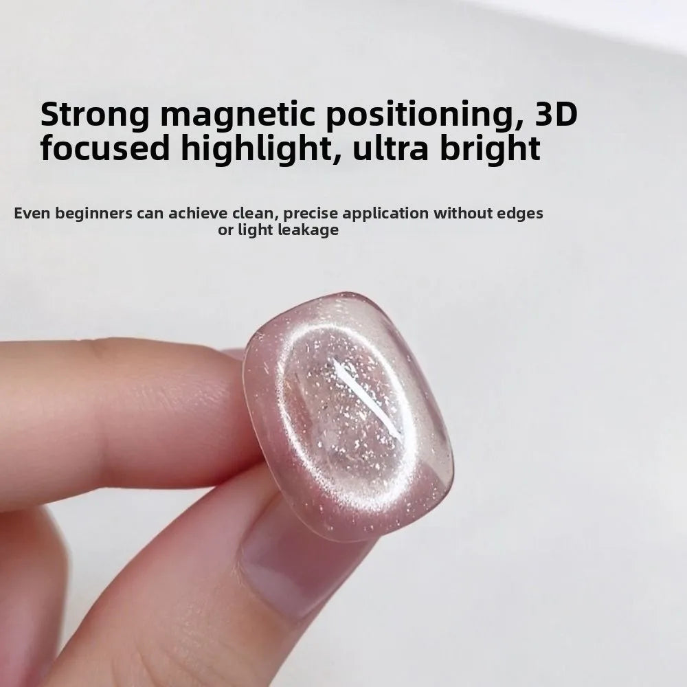 Hollow Cat Eye Nail Magnet Ring | DIY Manicure Tool Nail Art Magnet QXL