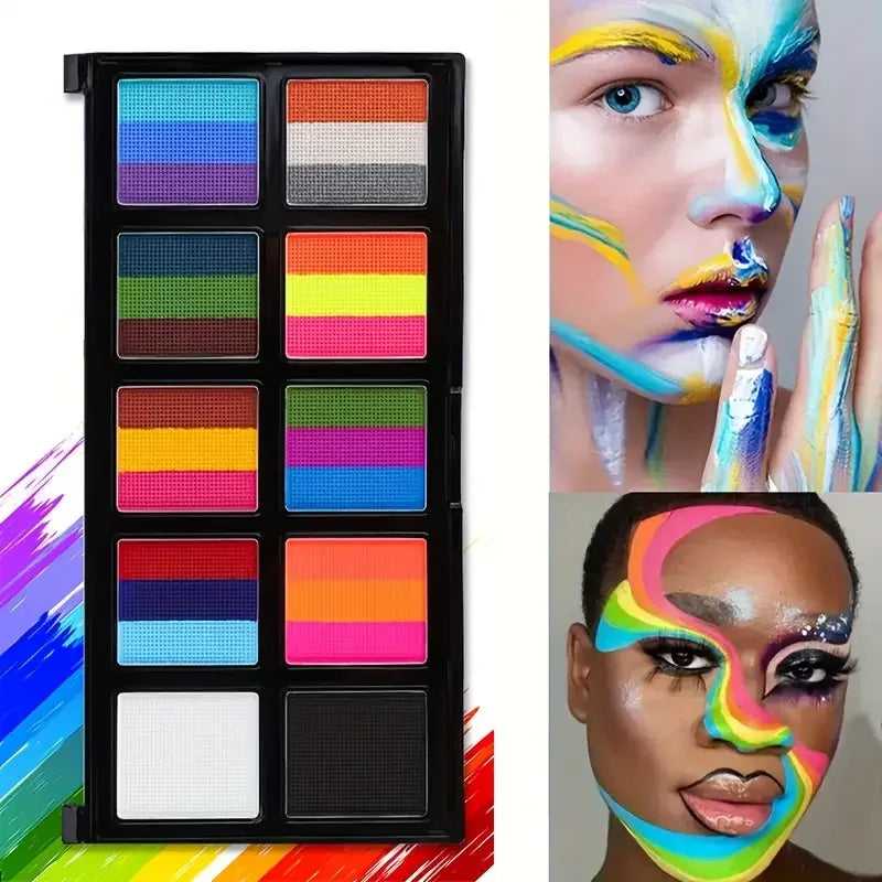 26-Color UV Face & Body Paint Kit | Halloween Cosplay Art Face & Body Paint Kit QXL