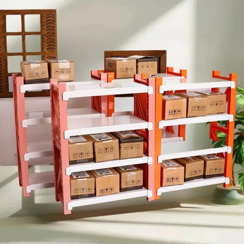 1:12 Scale Dollhouse Mini Storage Shelf & Display Rack Dollhouse Miniature QXL