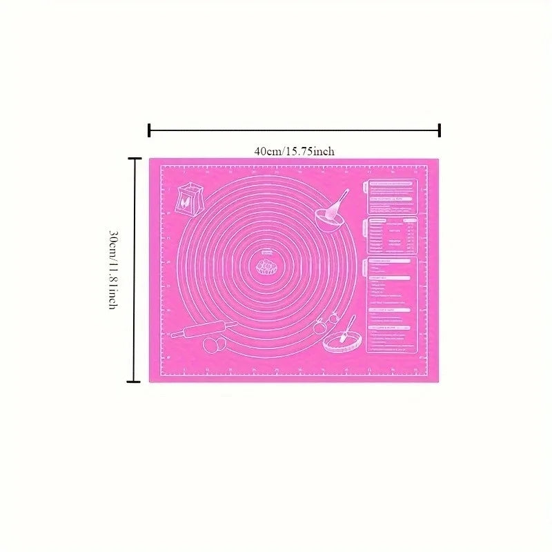Large Purple Silicone Baking Mat | Non-Stick Dough Kneading Mat Silicone Baking Mat QXL
