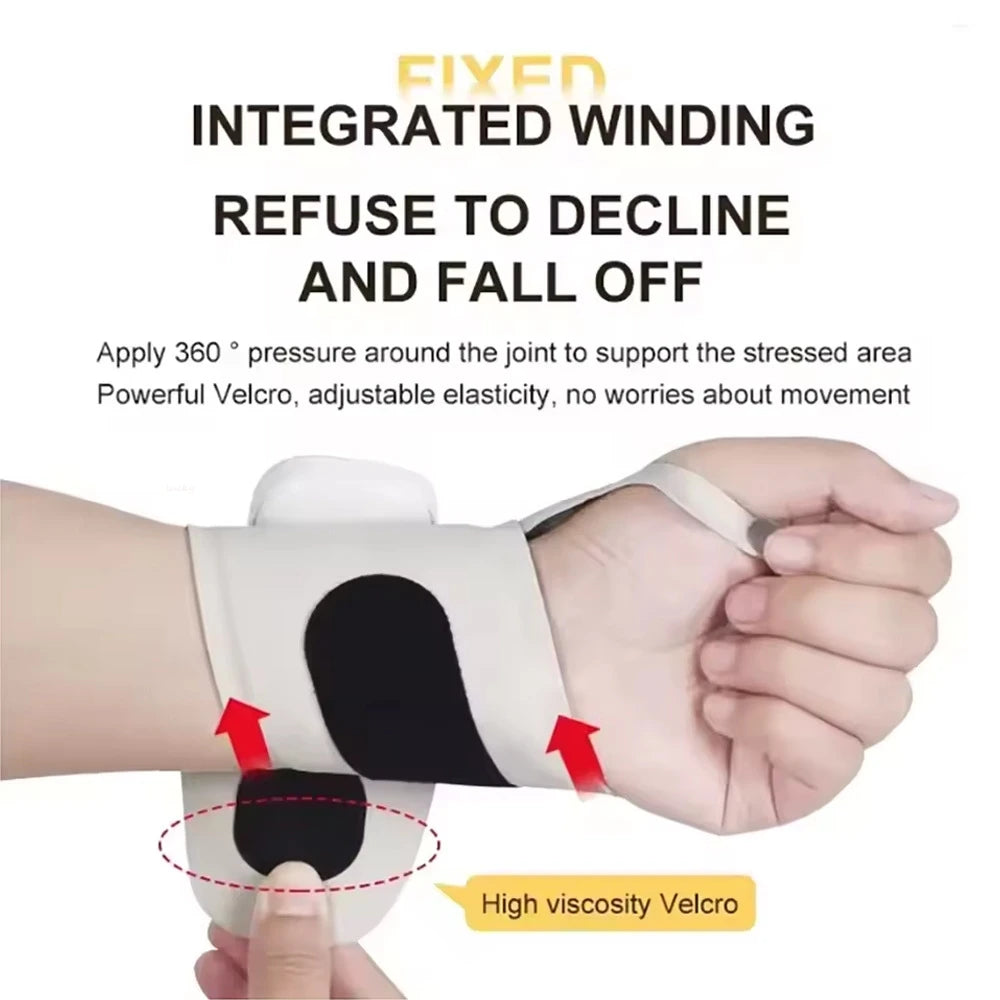 10-Mode EMS Cordless Wrist Massager | USB Rechargeable Wrap EMS Wrist Massager QXL