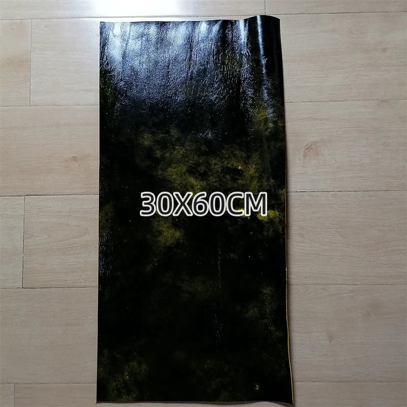 1.3mm Yellow & Black Top-Grain Cowhide Leather Sheet | DIY Leather Sheet Fabric QXL 30x60cm China Mainland