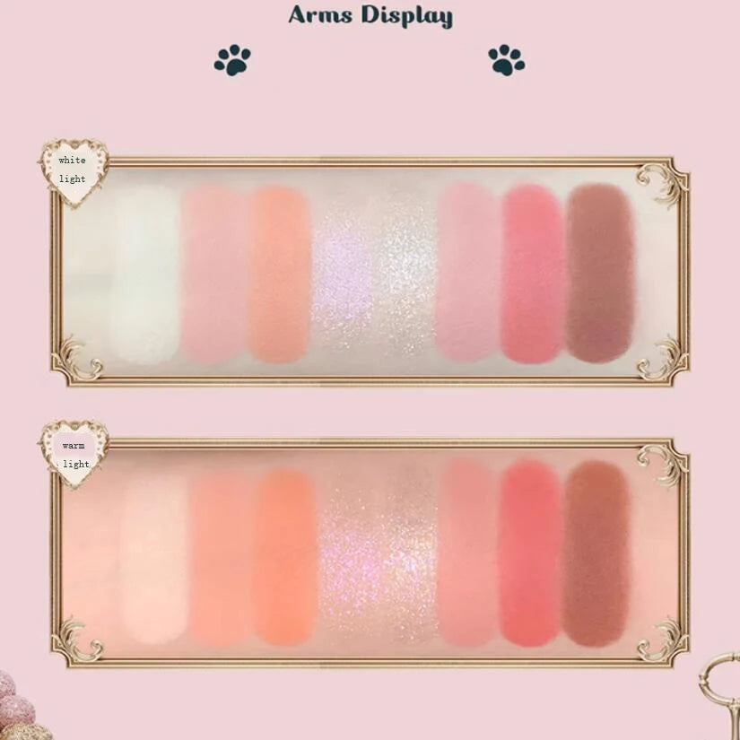 8-Color Glitter Eyeshadow Palette | Matte Shimmer & High Pigment Eyeshadow Palette QXL