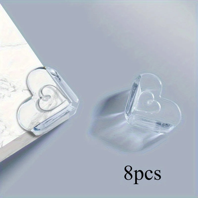 Heart-Shaped Baby Corner Guards | Furniture Edge Protectors Corner Safety Guards QXL Transparent