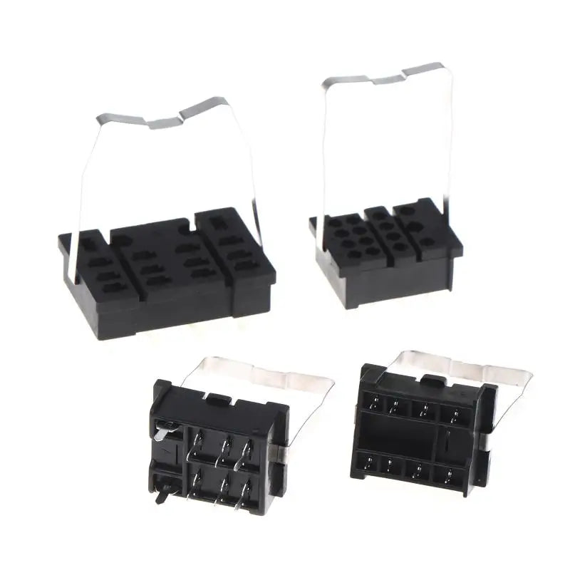 PY14-02 Universal Relay Socket Holder 2-Pack | PCB Solder Relay Socket Holder QXL