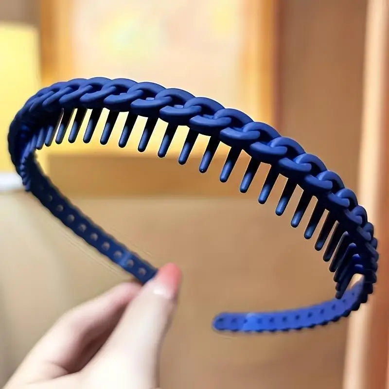 5-Pack Wide Fashion Headbands | Non-Slip, Hand-Decorated Fashion Headband Set QXL