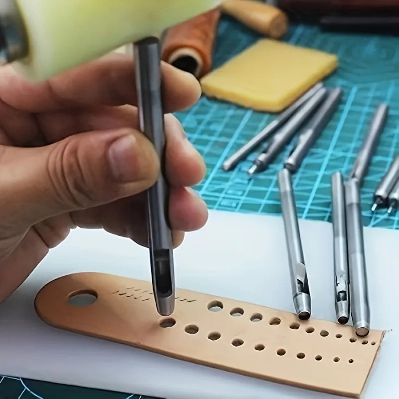 4-Piece Leather Hole Punch Set | Belts, Canvas & Crafts Leather Hole Punch Set QXL