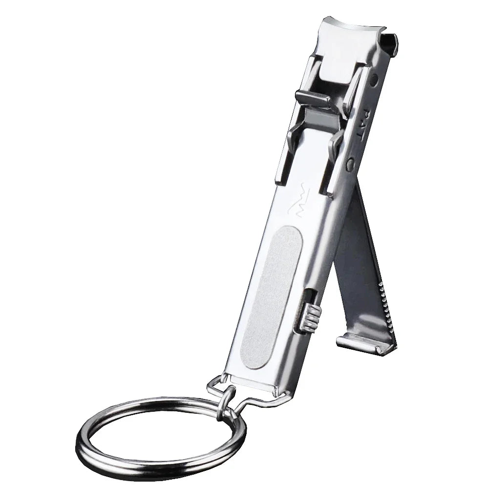 VVOCCI Ultra-Thin Stainless Steel Nail Clipper with Keychain Nail Clipper QXL