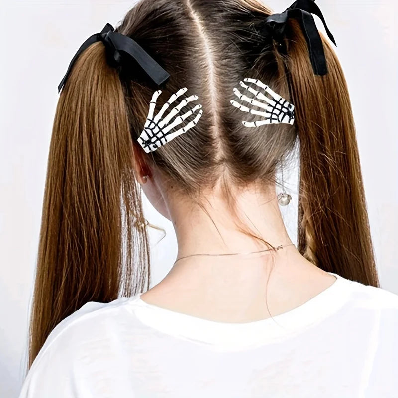 Skeleton Hand Hair Claw Clip | Gothic Bone Hair Grip Gothic Hair Clip QXL