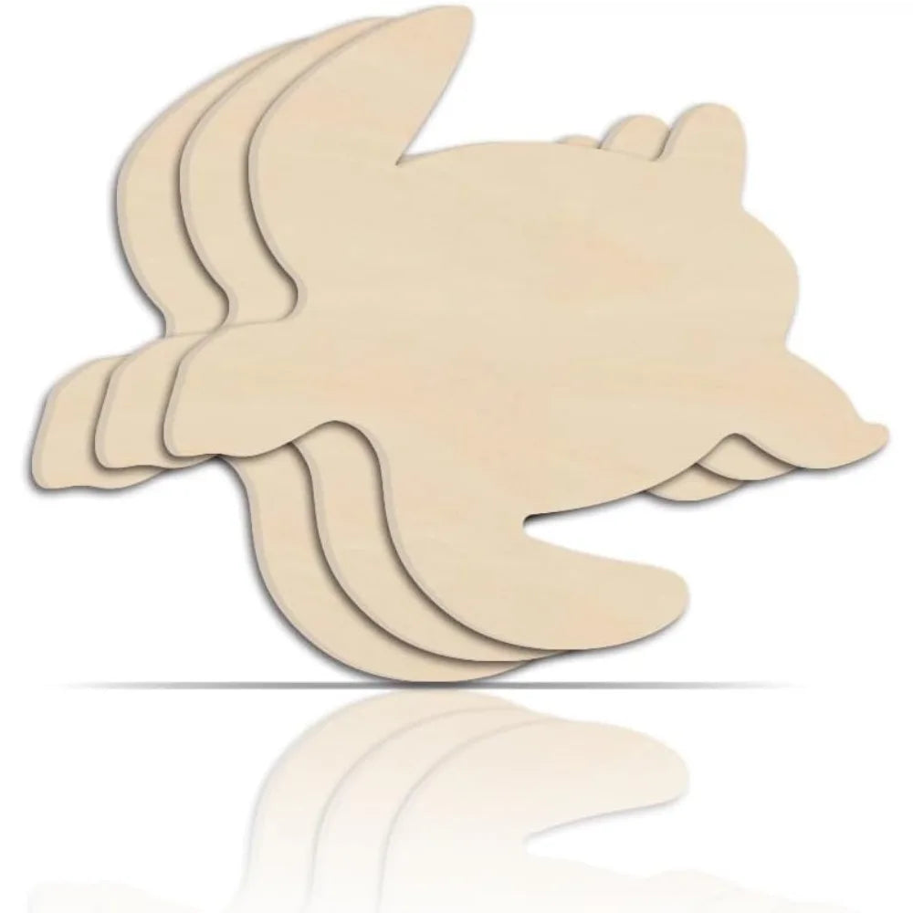 3-Pack Unfinished Sea Turtle Wooden Cutouts – DIY Beach Craft Wooden Craft Cutouts QXL