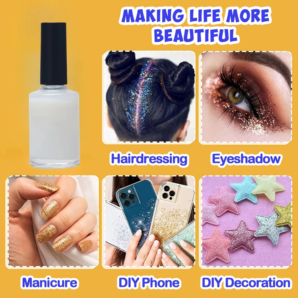 Waterproof Glitter Tattoo Glue | Body Art Adhesive for Parties Glitter Tattoo Adhesive QXL