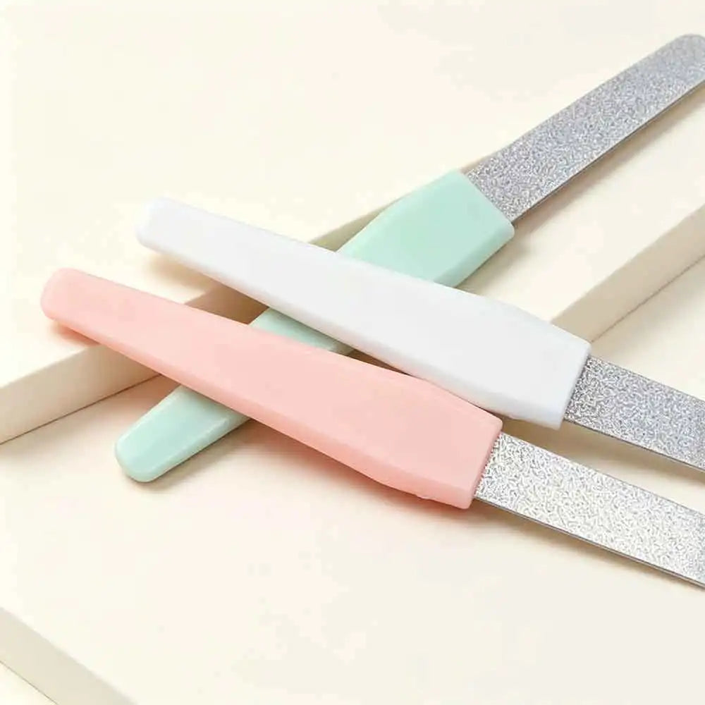 3-Pack Double-Sided Metal Nail Files | Manicure & Pedicure Metal Nail File Set QXL