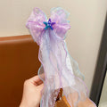 Mermaid Princess Hair Clip | Girls' Bow Braided Hairpin Hair Clip Accessory QXL 1