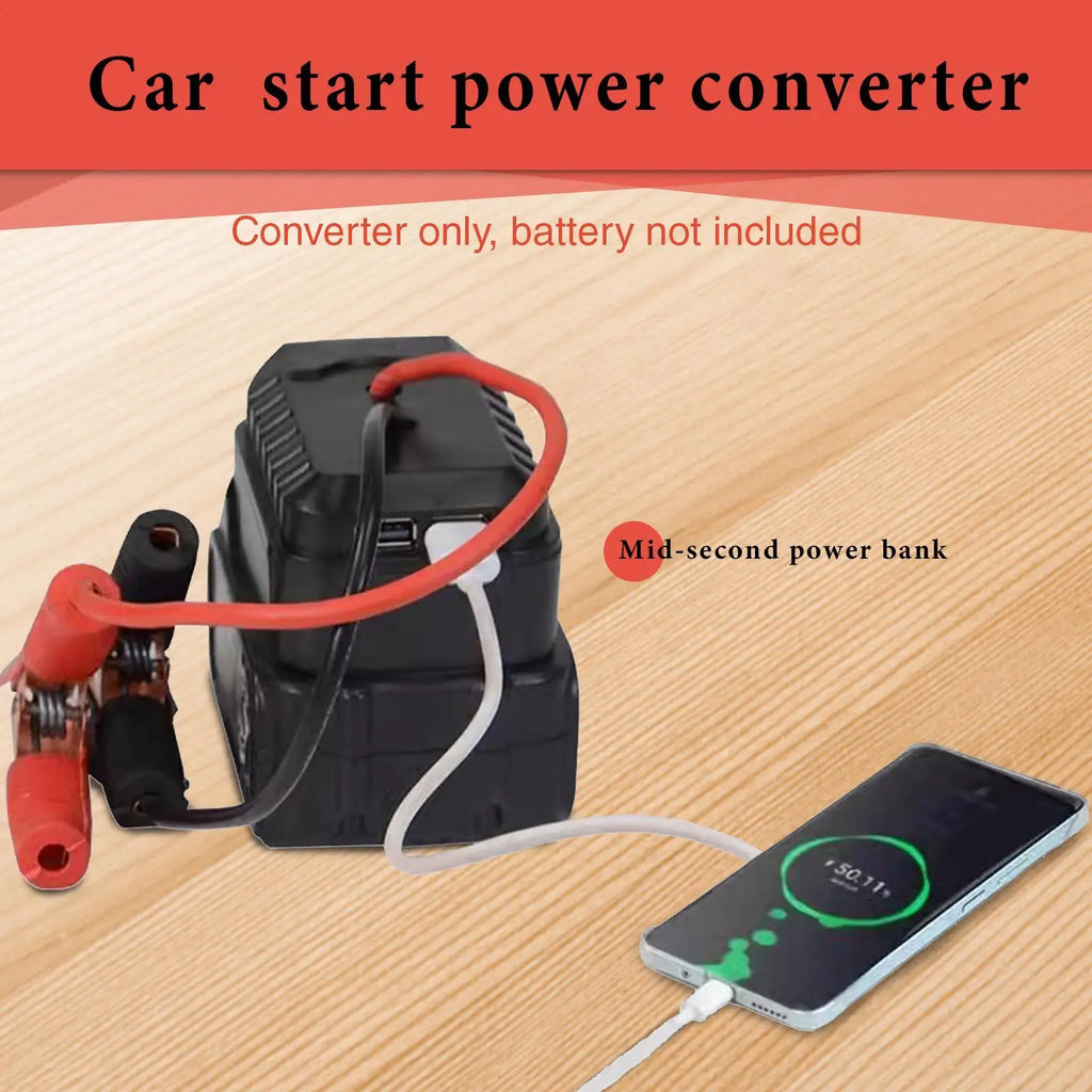Portable Car Battery Jump Starter | Compact Emergency Power Pack Car Jump Starter QXL